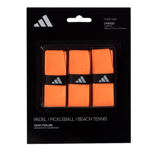 Adidas Set of padel overgrips 3 units orange - TheDistrictPadelClub