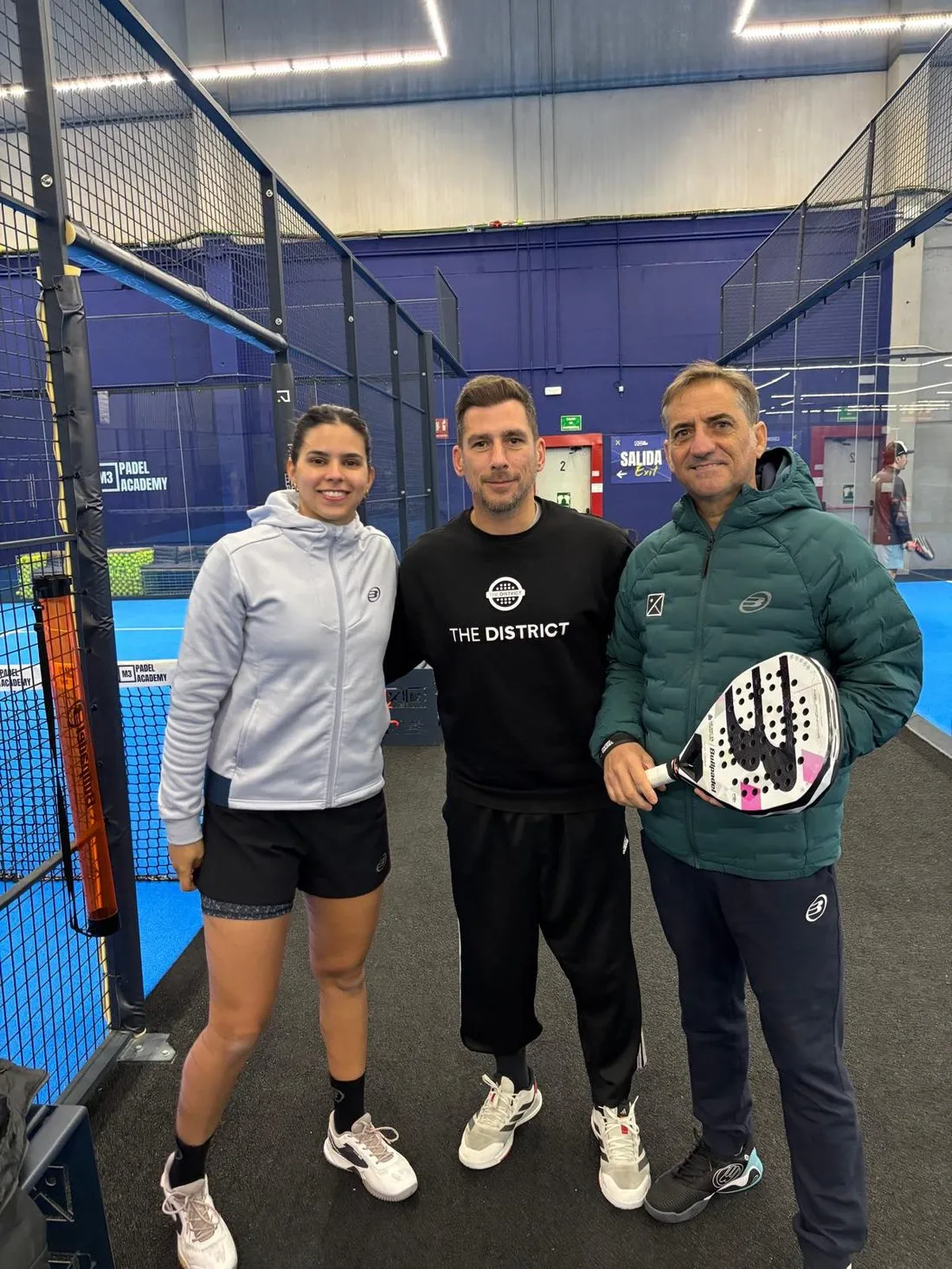 Padel coach training at The District