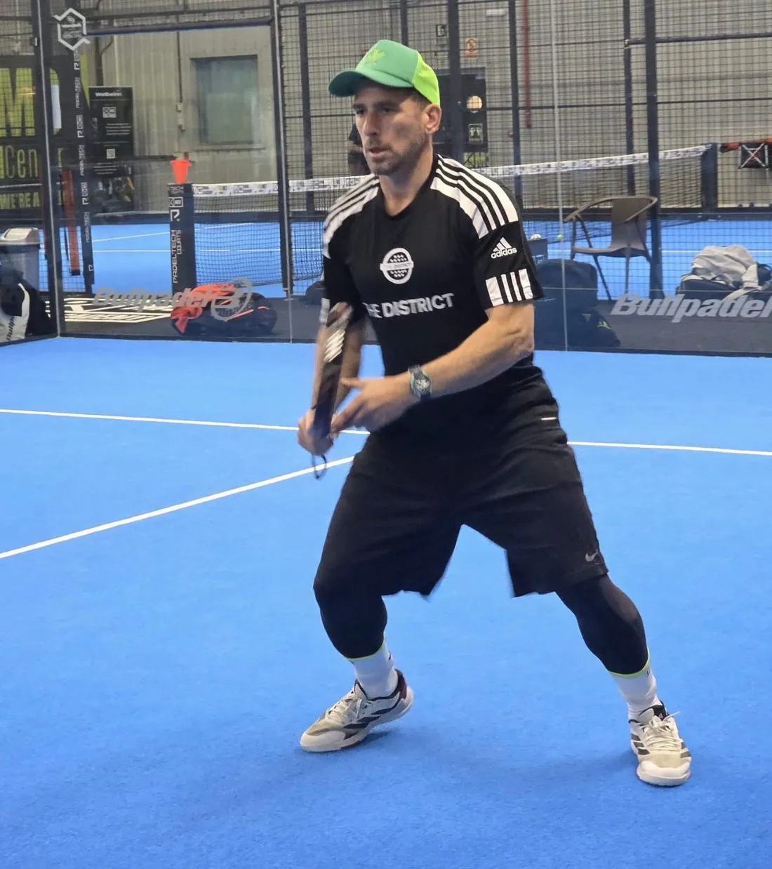 Padel players and coaches at The District