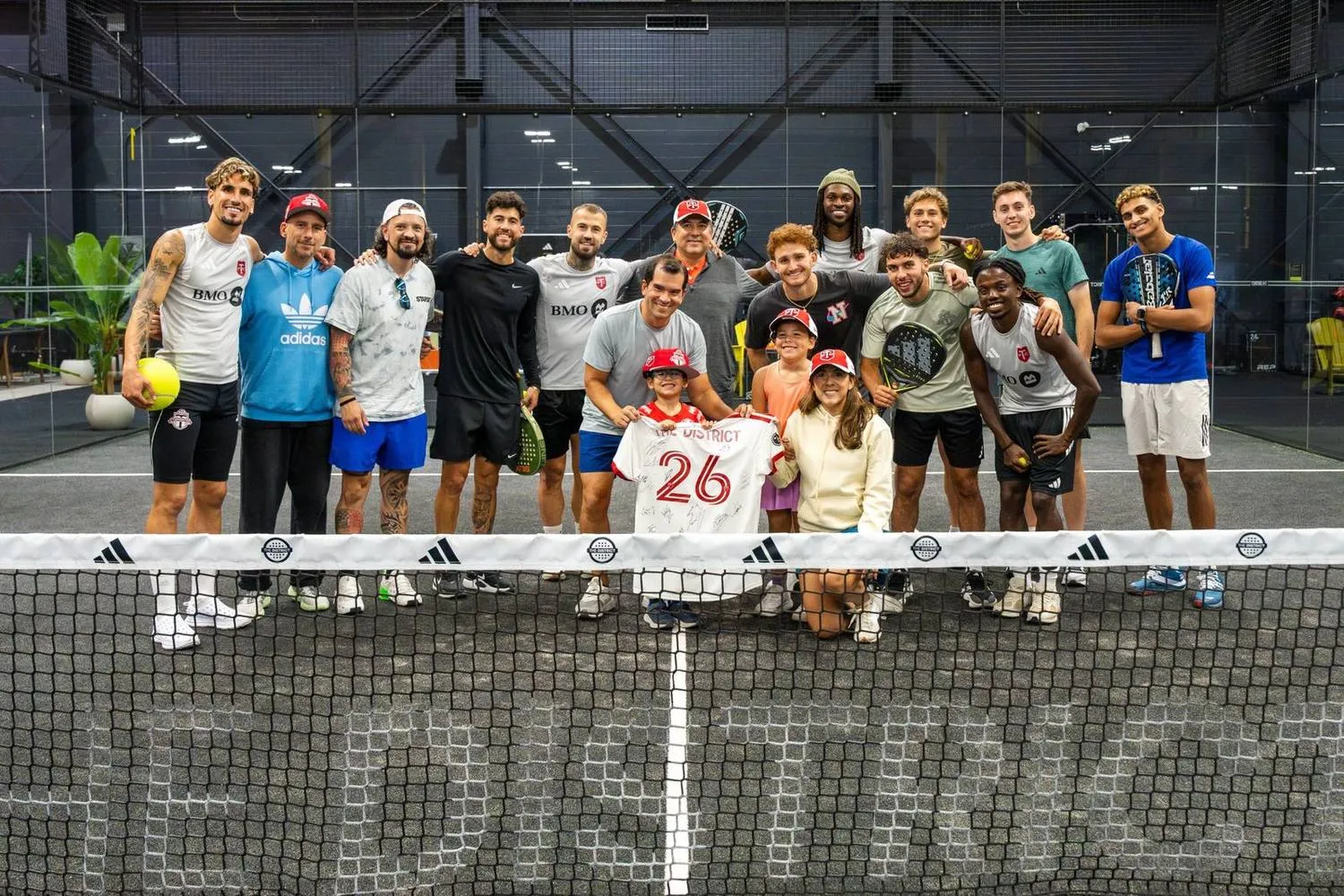 Toronto FC players visiting The District